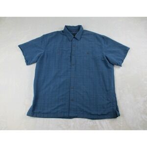 5.11 Tactical Series Shirt Mens‎ Extra Large Blue Button Up Concealed Pockets*